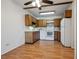 Functional kitchen with appliances and adjacent dining area, great for cooking at 755 S Alton Way # 8D, Denver, CO 80247