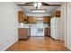 Functional kitchen with appliances and adjacent dining area, great for cooking at 755 S Alton Way # 8D, Denver, CO 80247