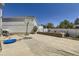 Spacious backyard with concrete slab and basketball hoop at 20530 Randolph Pl, Denver, CO 80249