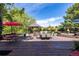 Spacious backyard deck with seating area,gazebo, and firepit at 10037 Allison Ct, Broomfield, CO 80021