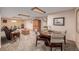 Finished basement with a game table and a comfortable sitting area at 10037 Allison Ct, Broomfield, CO 80021