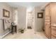 Bathroom with walk-in shower and tiled walls at 10037 Allison Ct, Broomfield, CO 80021