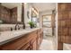Modern bathroom with updated fixtures and double vanity at 10037 Allison Ct, Broomfield, CO 80021