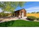 Detached wooden workshop in the backyard at 10037 Allison Ct, Broomfield, CO 80021