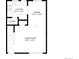 Detailed first floor plan of a home including a kitchen, laundry, dining, and living room at 6002 E 29Th Ave, Denver, CO 80207