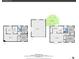 A home floorplan showing the layout with a garage and covered deck at 3451 Highland Pl, Westminster, CO 80031
