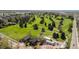 Beautiful aerial view of a golf course near the house, promoting recreation and leisure at 5240 N Raleigh St, Denver, CO 80212