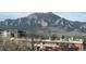 Scenic mountain view overlooking nearby buildings at 501 Manhattan Dr # 202, Boulder, CO 80303