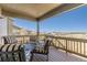 Inviting outdoor deck area with stylish furniture and scenic views for relaxing and entertaining at 11916 S Meander Way, Parker, CO 80138