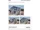 Display of three elevations of available homes, showcasing different color schemes and design styles at 46549 Sunflower Ln, Bennett, CO 80102