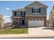 Charming two-story home featuring a landscaped yard and an attached two-car garage at 6024 High Timber Cir, Castle Rock, CO 80104