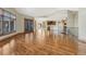 Spacious living area with hardwood floors and an open layout connecting to the kitchen and other living spaces at 1252 Rosewind Cir, Castle Rock, CO 80104