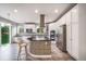 Modern kitchen with stainless steel appliances, a large island, and white cabinetry at 4850 Bluegate Ln, Highlands Ranch, CO 80130