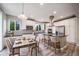 Modern kitchen with white cabinets, stainless steel appliances, and a breakfast bar at 4850 Bluegate Ln, Highlands Ranch, CO 80130