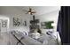 Inviting living room featuring a fireplace, vaulted ceilings, and ample seating at 7567 Parkview Mtn, Littleton, CO 80127