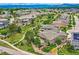Community aerial showing walking trails and mountain views at 6652 W Asbury Pl, Lakewood, CO 80227