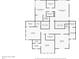 Detailed floor plan showcasing the layout of the second floor including the bedrooms, bathrooms, and laundry room at 230 Hudson St, Denver, CO 80220