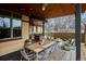 Inviting outdoor patio featuring a dining area, built-in grill, bar and comfortable seating for relaxing and entertaining at 230 Hudson St, Denver, CO 80220