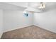 Clean, finished basement with window, carpet and recessed lighting at 4658 E 107Th Ave, Thornton, CO 80233