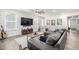 Open living area with modern decor, hardwood floors, and plenty of natural light at 8175 Sewanee Peak St, Littleton, CO 80125