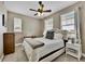 Charming bedroom with ceiling fan and neutral decor at 7999 S Blackstone Pkwy, Aurora, CO 80016