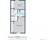 Upstairs floor plan featuring bedrooms and bathroom dimensions at 10735 W Dartmouth Ave, Lakewood, CO 80227