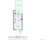 Floor plan showcasing the layout of the main living area with a kitchen, deck, and patio at 10735 W Dartmouth Ave, Lakewood, CO 80227