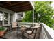 Inviting outdoor deck with comfortable seating, perfect for enjoying the scenery at 185 Players Club Dr, Castle Rock, CO 80104