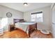 Cozy bedroom with hardwood floors and a window at 2325 15Th Ave, Longmont, CO 80503
