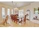 Elegant dining area featuring a chandelier and ample natural light, perfect for gatherings at 1362 Golden Eagle Way, Louisville, CO 80027