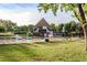 Community pool with lounge chairs at 7030 S Fillmore Ct, Centennial, CO 80122