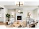 Bright and airy living room with fireplace, comfortable seating, and modern decor at 1688 S Grant St, Denver, CO 80210