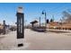 Public train station with signage, covered platform, and accessible ramps for convenient transportation access at 1399 Newton St, Denver, CO 80204