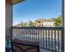 Relaxing patio featuring a view of the community and a clear blue sky at 8435 Pebble Creek Way # 104, Highlands Ranch, CO 80126