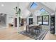 Spacious room boasting hardwood floors, modern light fixture, and stylish décor at 5859 E Ida Pl, Greenwood Village, CO 80111