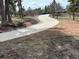 Winding driveway leading to a mountain home surrounded by mature trees and natural landscape at 8229 Red Rock Pl, Larkspur, CO 80118