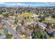 Aerial view of neighborhood with local school in close proximity to home and surrounding community at 6640 S Heritage W Pl, Centennial, CO 80111