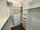 Spacious walk-in closet with custom shelving and ample storage at 6640 S Heritage W Pl, Centennial, CO 80111