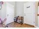Entryway with a shoe rack, tile flooring, and coat closet at 6284 Orion Ct # B, Arvada, CO 80403