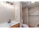 Cozy bathroom featuring a vanity, toilet, and convenient towel rack at 3780 E 117Th Ave, Thornton, CO 80233