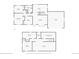 A floor plan featuring the basement, first floor and dimensions of rooms in the home at 6609 W Mexico Pl, Lakewood, CO 80232