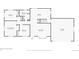 Floorplan of the first floor with dimensions of each room, including living room and garage at 6609 W Mexico Pl, Lakewood, CO 80232