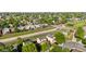 Neighborhood aerial showcases tree-lined streets, diverse home styles, and community layout at 18897 E Linvale Pl, Aurora, CO 80013