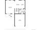 First floor plan showing dimensions of the living room, kitchen, dining area, porch, garage and bath at 18897 E Linvale Pl, Aurora, CO 80013