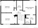 Upstairs floor plan showing the dimensions of three bedrooms, two baths, a walk-in closet, and a hall at 18897 E Linvale Pl, Aurora, CO 80013