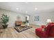 Bright living room with modern lighting and decor at 17720 Canterbury Dr, Monument, CO 80132
