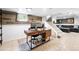 This finished basement includes an office space and comfortable seating area at 3008 N York St, Denver, CO 80205