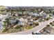 Aerial view of the community showcasing the neighborhood layout and surrounding landscape at 4157 Astrion Ct, Castle Rock, CO 80104