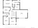 Detailed floor plan showcasing the layout of the upper level of the home at 4157 Astrion Ct, Castle Rock, CO 80104