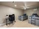 Cozy bedroom with bunkbeds, a ceiling fan, and a desk area at 7099 Cerney Cir, Castle Pines, CO 80108